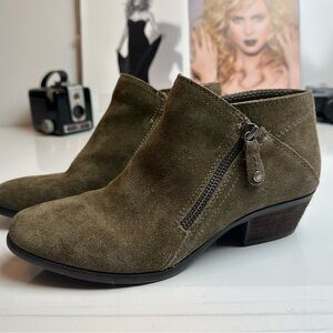 G.H. Bass & Co. Khaki Suede Ankle Booties